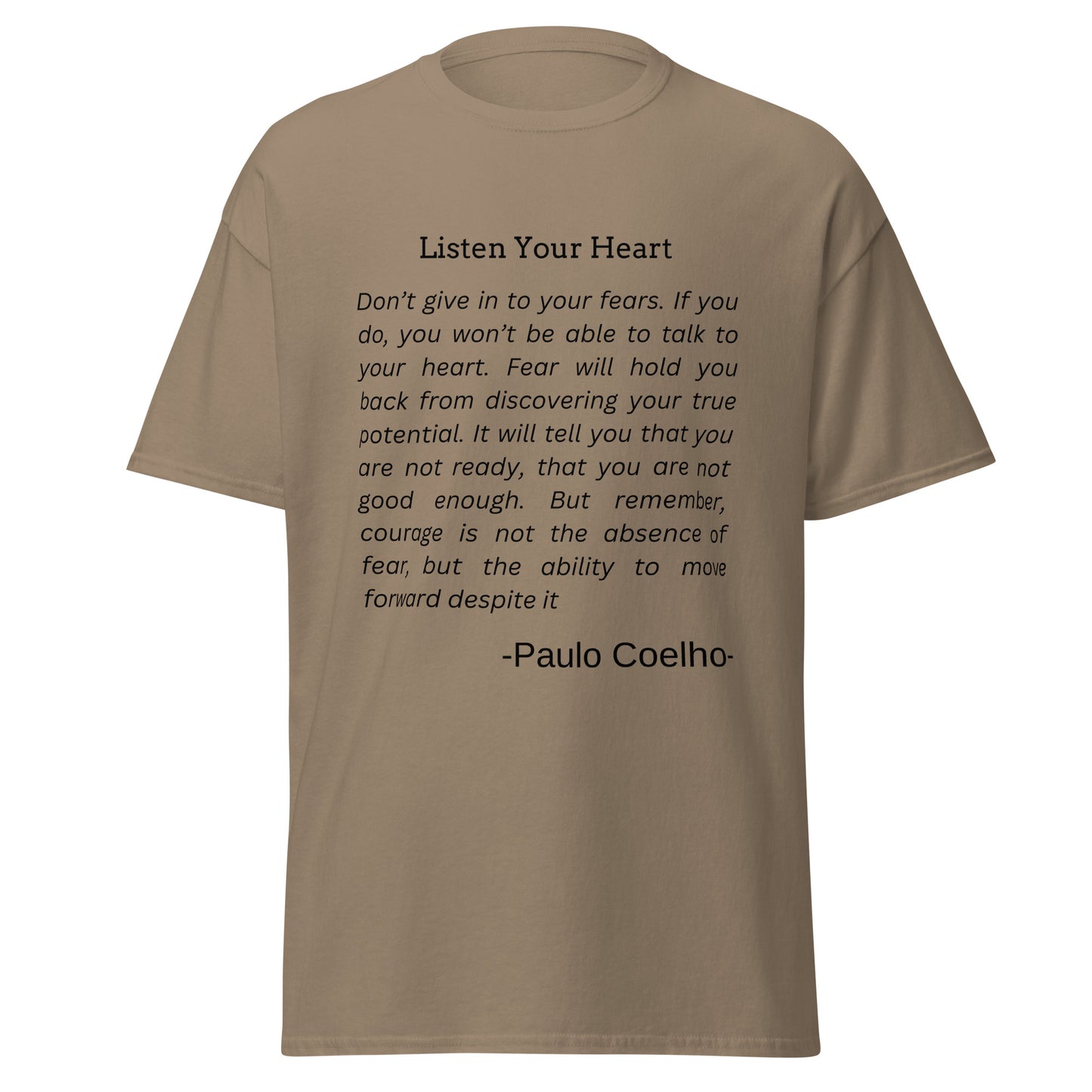Rise After Fall - Paulo Coelho Inspirational Quote T-Shirt | Motivational Unisex Tee