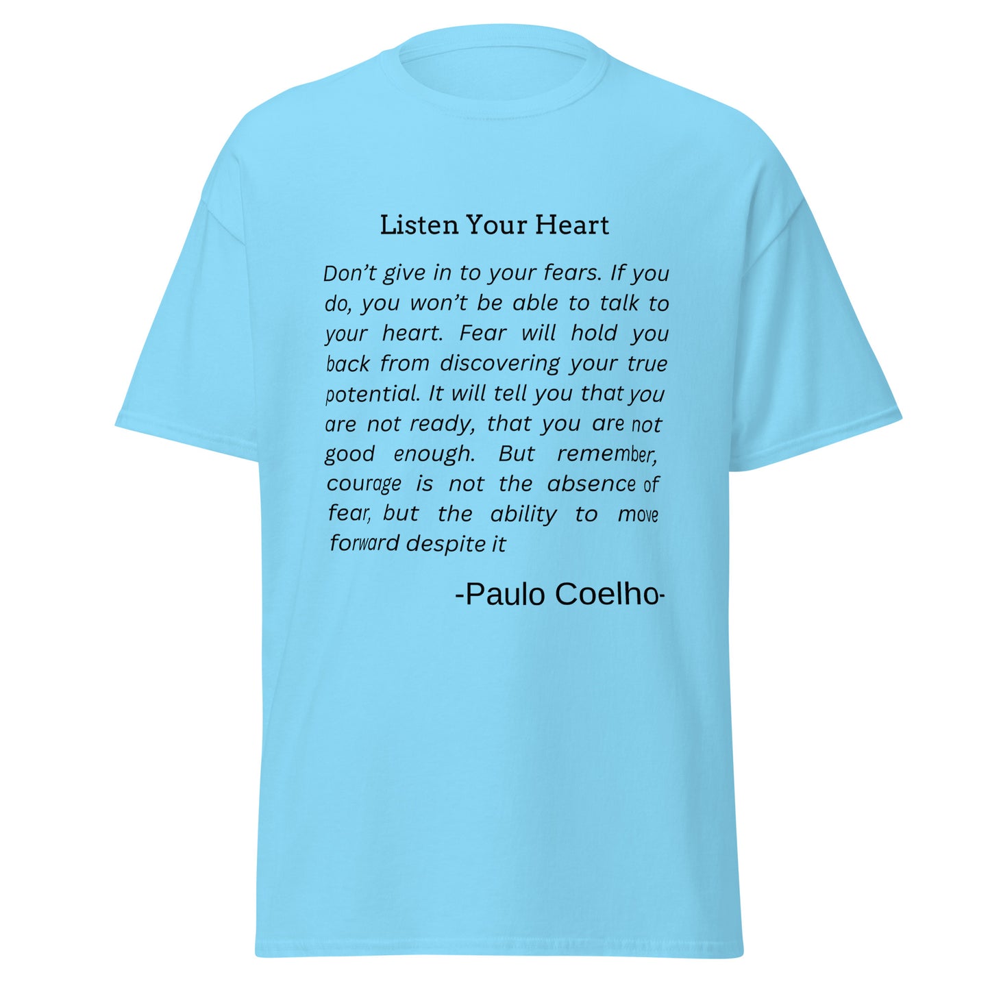 Rise After Fall - Paulo Coelho Inspirational Quote T-Shirt | Motivational Unisex Tee