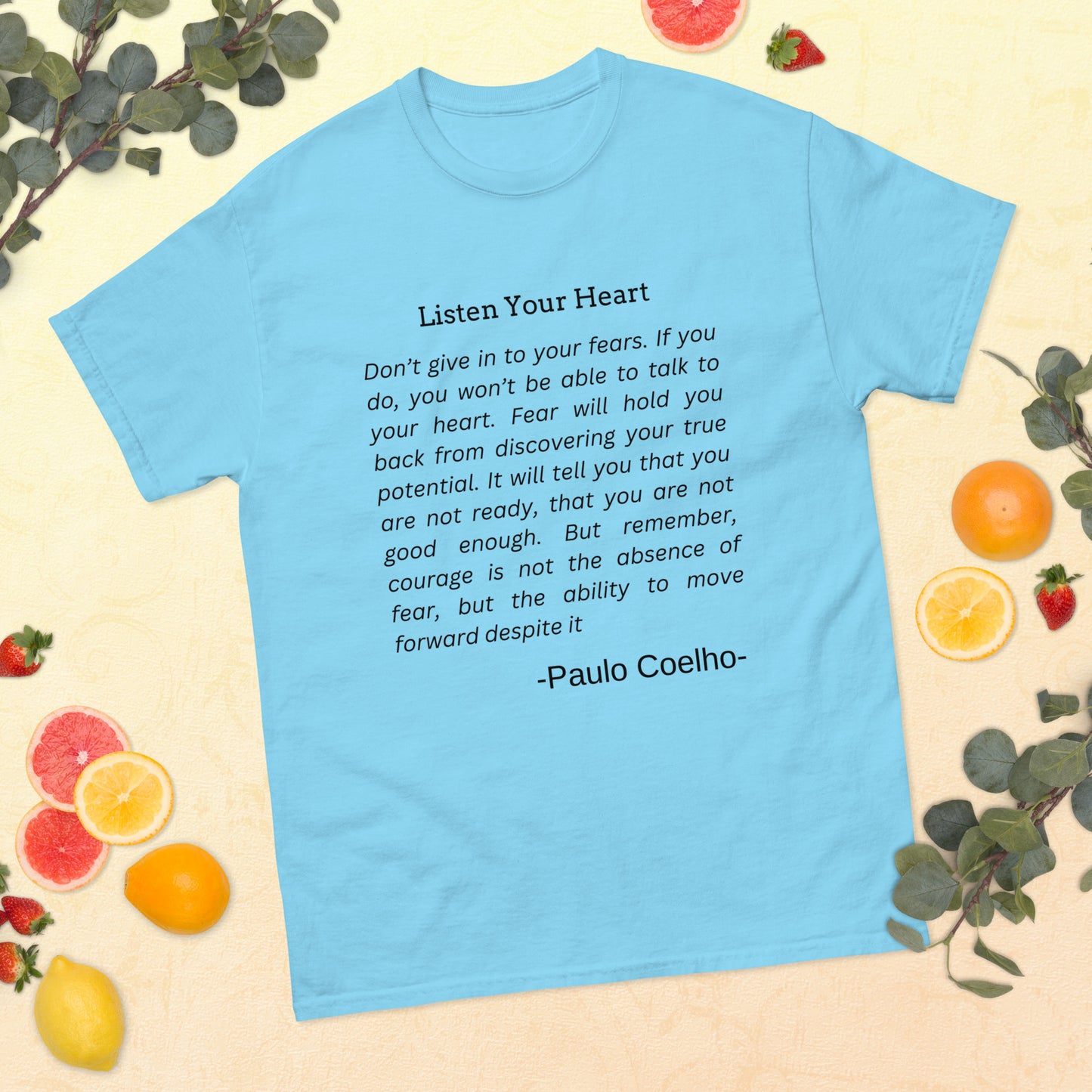 Rise After Fall - Paulo Coelho Inspirational Quote T-Shirt | Motivational Unisex Tee