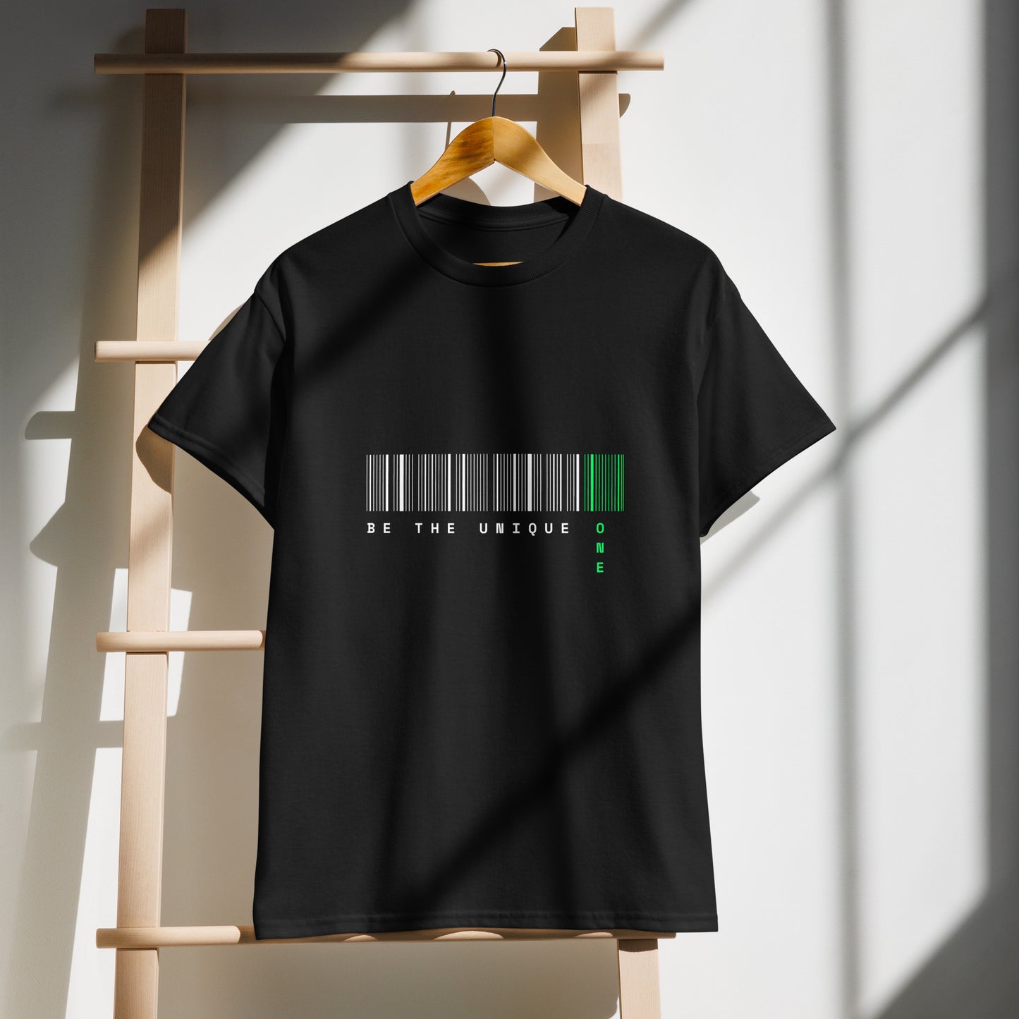 Be the Unique One Shirt – Barcode Graphic Design